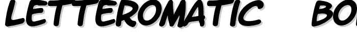 LetterOMatic!  Bold font
